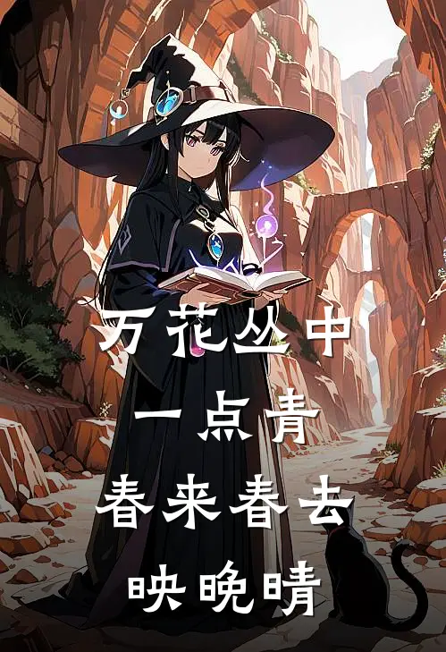 万花丛中一点青,春来春去映晚晴